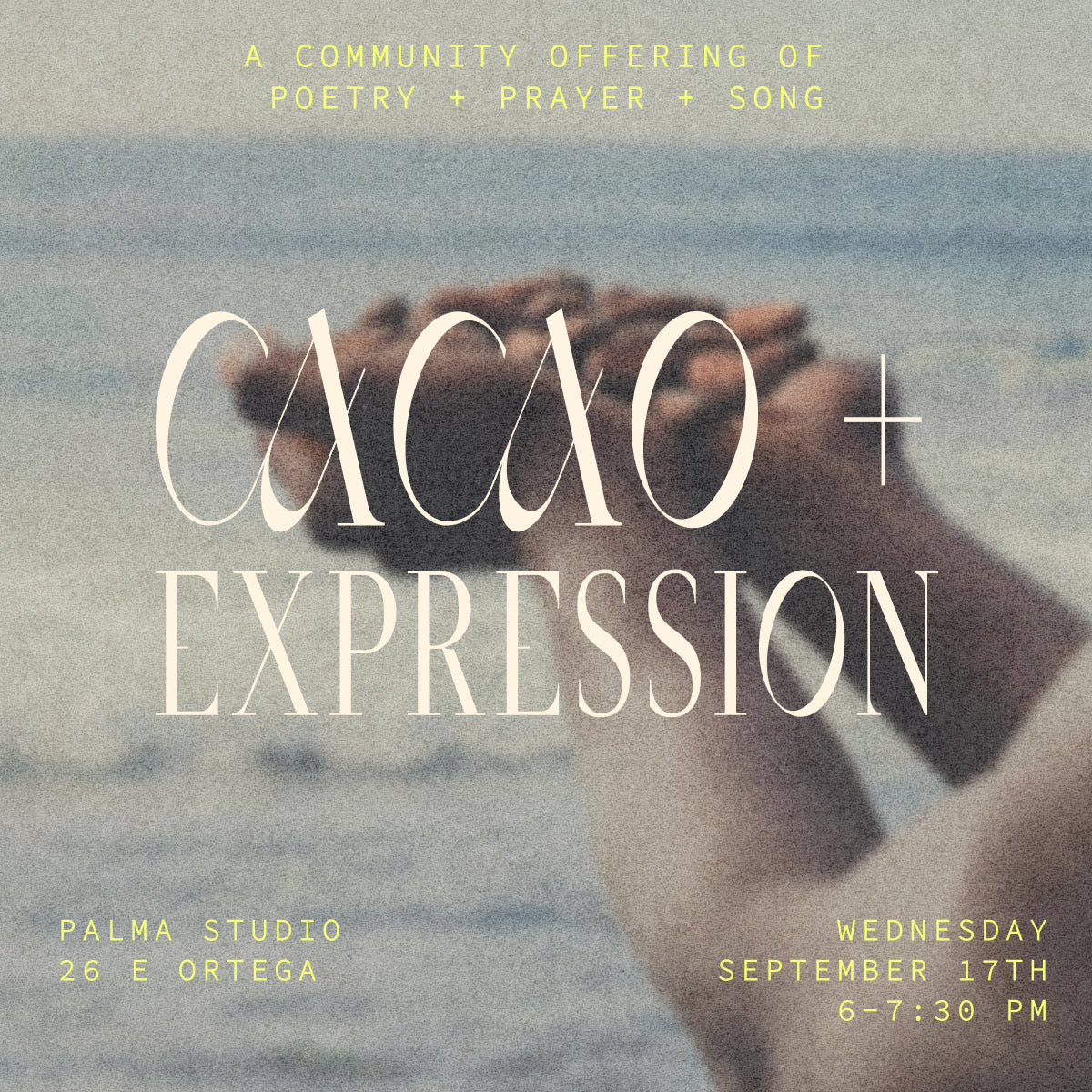 Cacao + Expression with Giuliana Mottin Wednesday September 17th