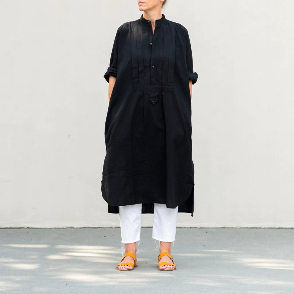 MONTBÉLIARD SHIRT PLEATS BLACK