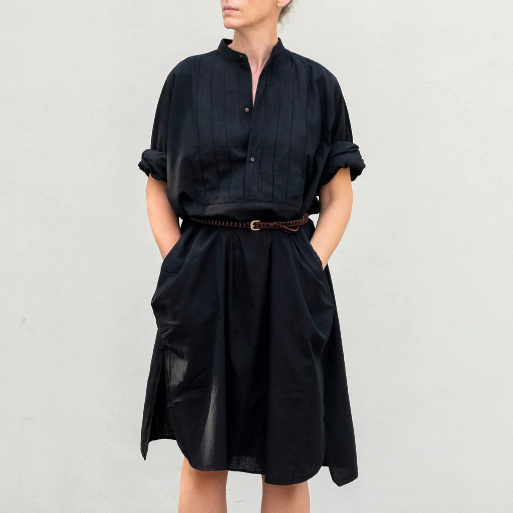 MONTBÉLIARD SHIRT PLEATS BLACK