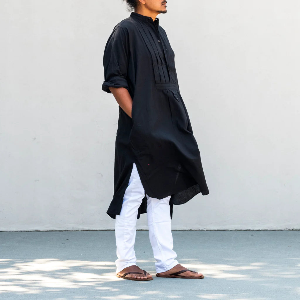 MONTBÉLIARD SHIRT PLEATS BLACK