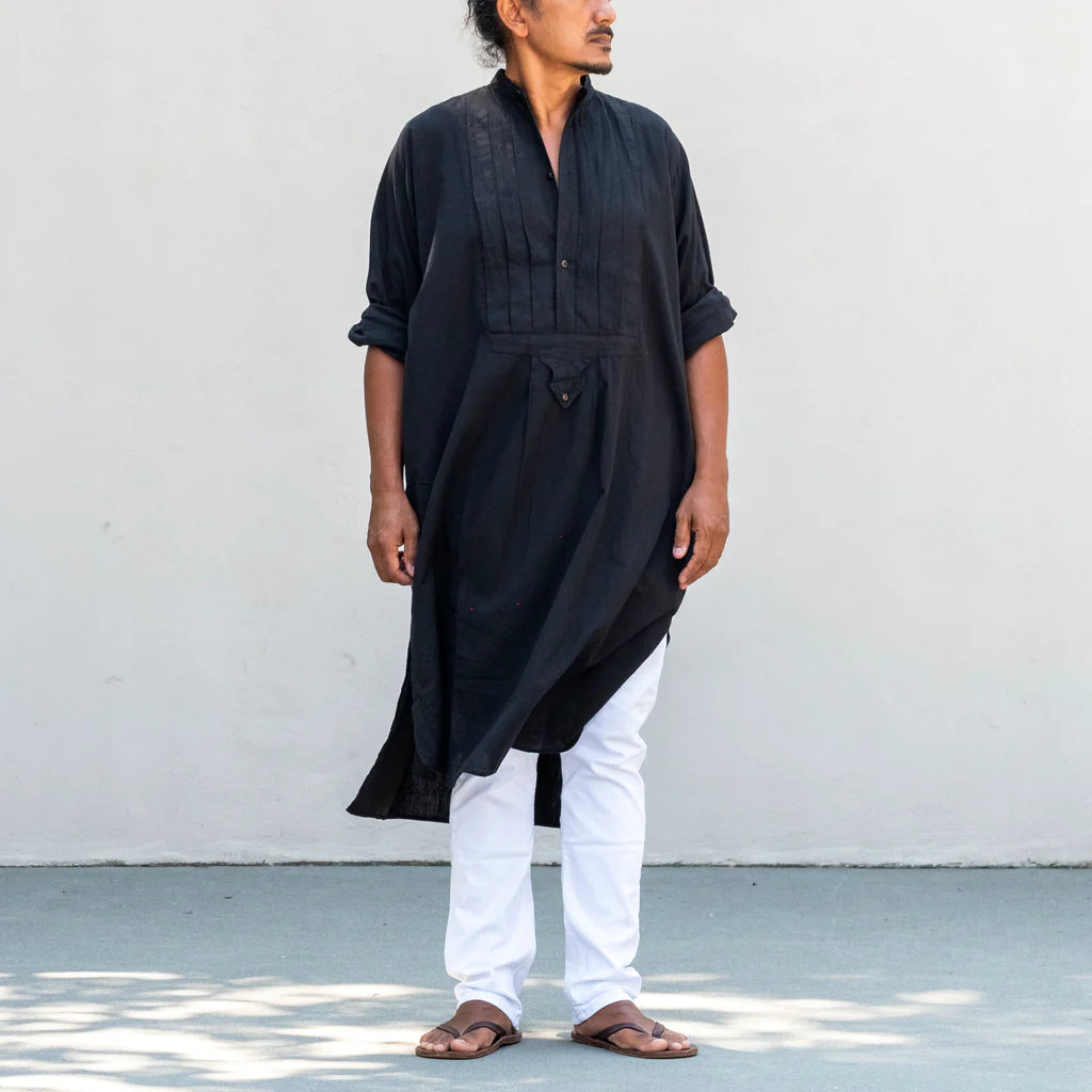 MONTBÉLIARD SHIRT PLEATS BLACK