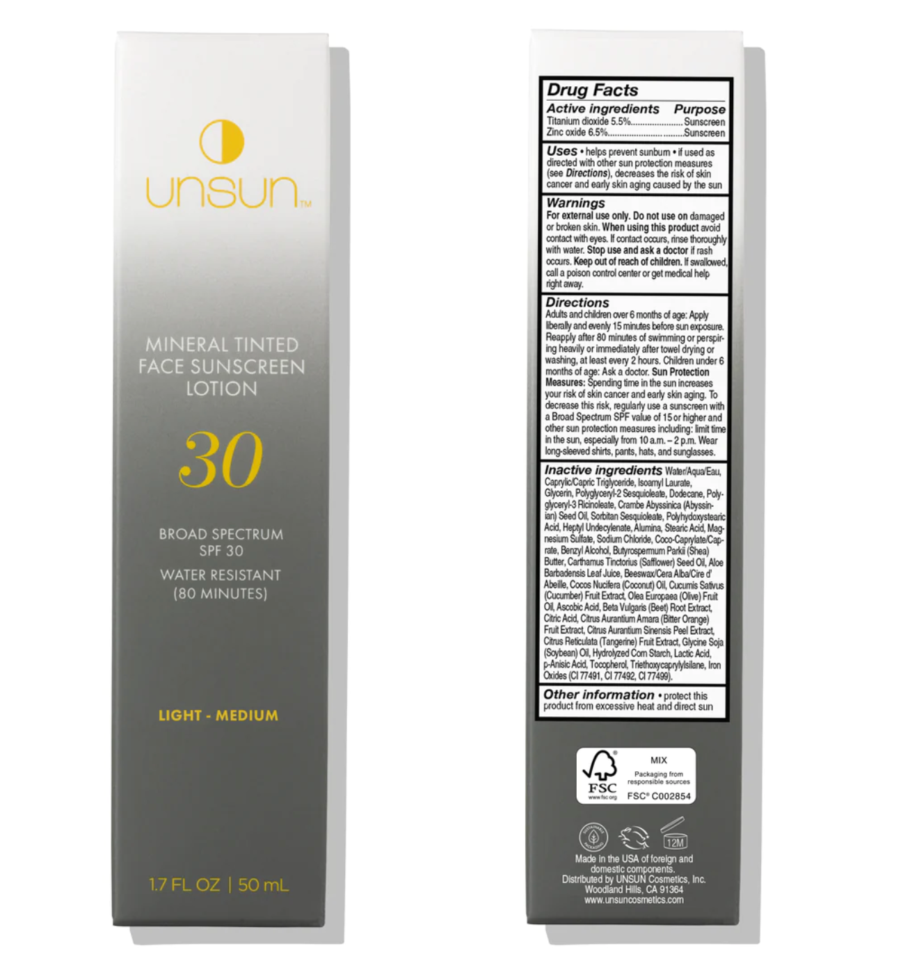 Mineral Tinted Sunscreen Lotion - Medium Light