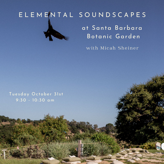Elemental Soundscapes at Santa Barbara Botanic Garden October 31st