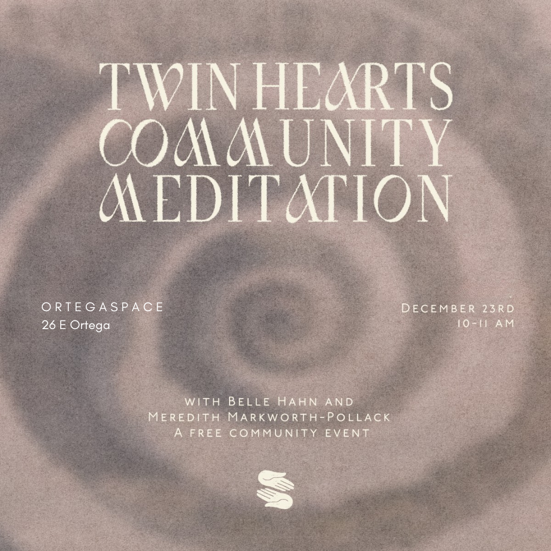 Twin Hearts Free Community Meditation Tuesday December 23rd