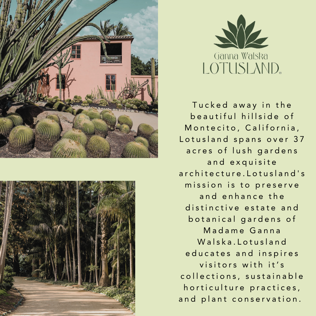 Spirit Garden at Lotusland Frdiay September 25th