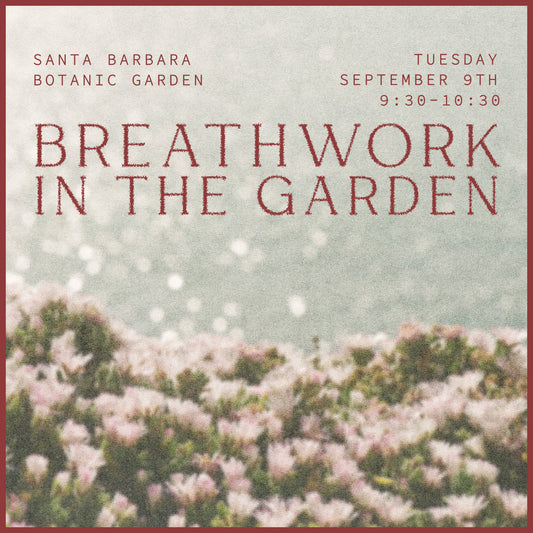 Morning Breathwork with Lara Elliott at Santa Barbara Botanic Garden Tuesday September 9th
