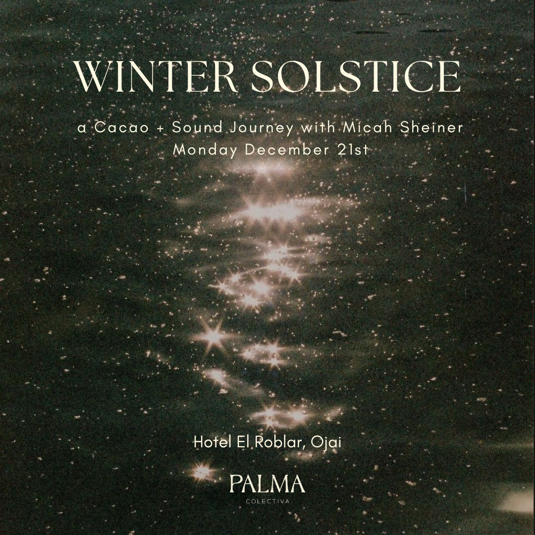 Winter Solstice with Micah Sheiner at Hotel El Roblar Monday December 21st