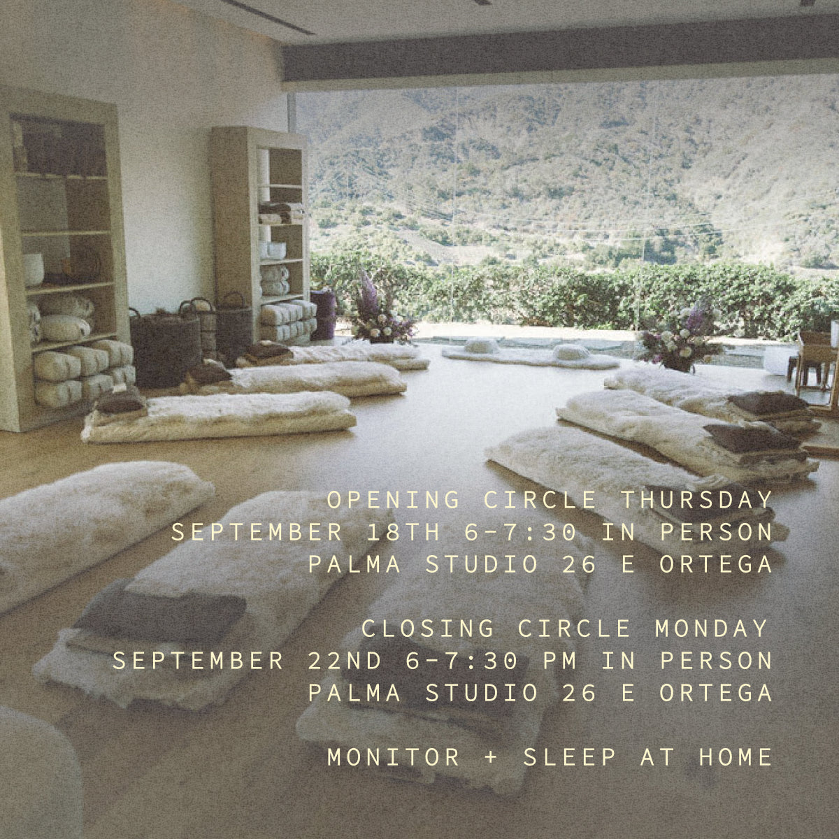 Sleep Retreat with MAMMAL Herbs Thursday- Monday September 18th - 22nd In Person + At Home