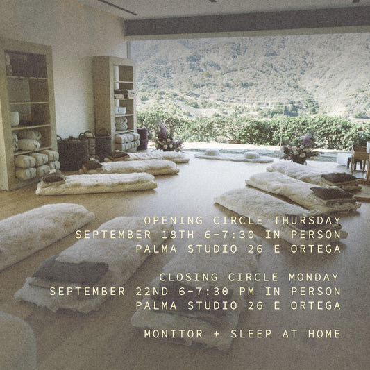 Sleep Retreat with MAMMAL Herbs Thursday- Monday September 18th - 22nd In Person + At Home