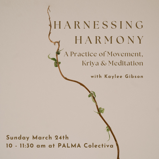 Harnessing Harmony: A Practice of Movement, Kriya & Meditation Sunday March 24th